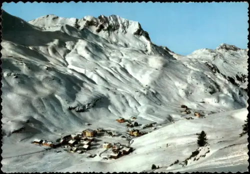Ansichtskarte Zürs-Lech am Arlberg 1720 m gegen Omeshorn im Winter 1965