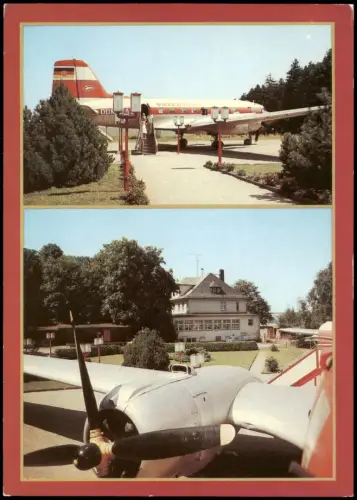Langenbernsdorf Schauflugzeug IL-14,  Konsum-Gaststätte "Waldperle" 1986