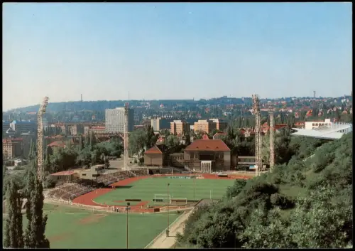 Postcard Prag Praha Fussball Stadion PRAHA Stadion Juliska 1980