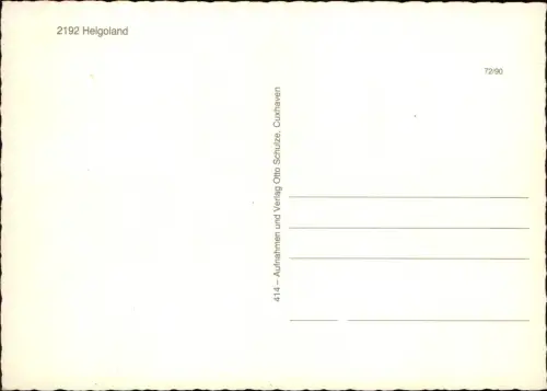 Ansichtskarte Helgoland (Insel) Multi-Ansicht Helgoland 1990