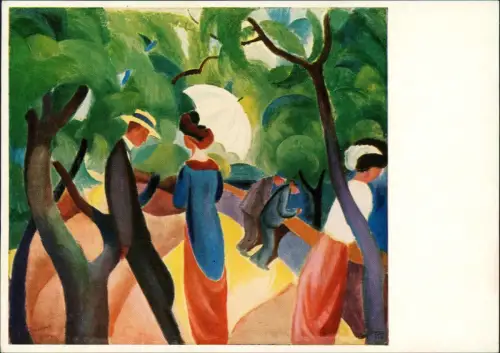 Ansichtskarte  August Macke - Promenade 1975