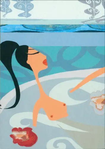 Illustration von Alessandra Scandella zu 'Fluten des Schicksals' 2005