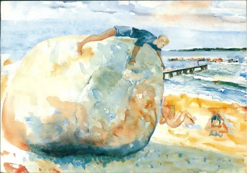 Postcard Torekov S:ta Thoras Sten und Morronbryggan 1994