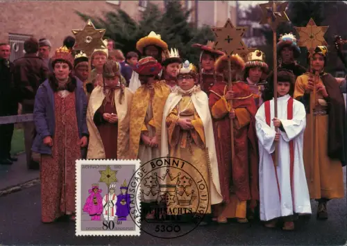 Sternsinger Weihnachten Erstagsstempel 1983 80+40 Pfennig Weihnachtsmarke