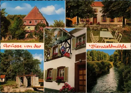 Ansichtskarte Scheibenhardt Gasthaus Bienwaldmühle 1967