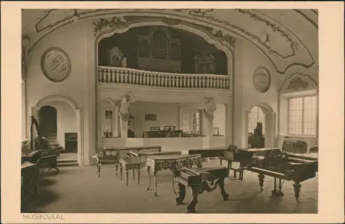 München Deutsches Museum: Musiksaal, Orgel, Klavier, Flügel 1928