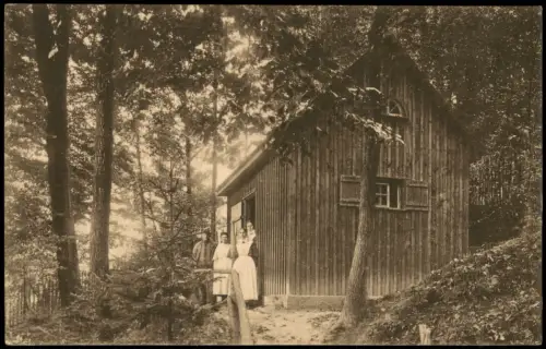 Ansichtskarte Rathen Diakonissenhaus Felsengrund Waldesruh 1922