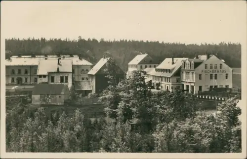 Postcard Moldau Moldava Gasthaus Fischerhaus 1937