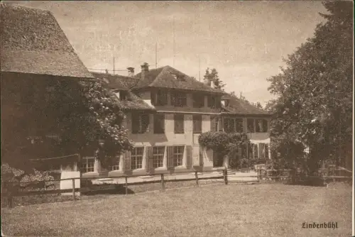 Ansichtskarte Sachsen bei Ansbach Anwesen Lindenbühl 1920