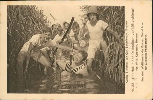 Mittelsbüren-Bremen Überfall in den Dschungeln von Mittelsbüren 1914