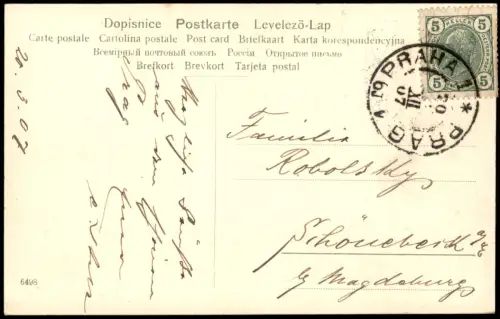 Postcard Prag Praha Altstädter Rathaus. 1907