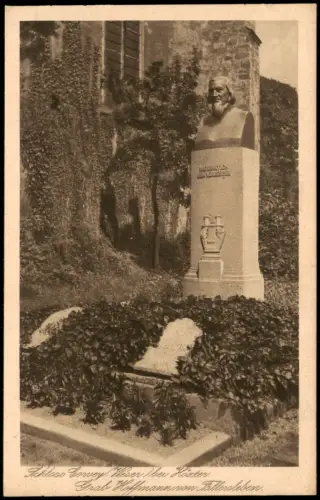 Höxter (Weser) Schloss Kloster mit Grab Hoffmann von Fallersleben 1920