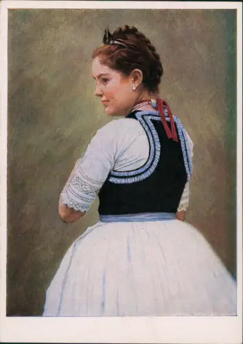 Rumänien România Trachten Typen Rumänien Siebenbürgen Sibiu Bauernmädchen 1938