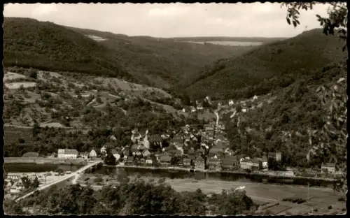 Ansichtskarte Dausenau Blick auf die Stadt 1962