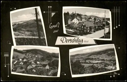 Derschlag-Gummersbach Mehrbildkarte Gruß aus Derschlag Rhld. 1955