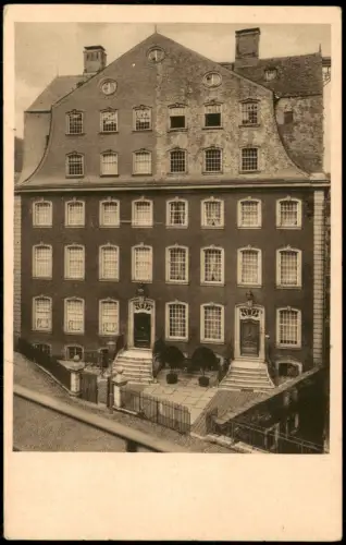 Ansichtskarte Monschau/Eifel Montjoie Rotes Haus, Gebäude-Ansicht 1920