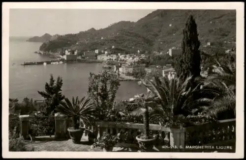 Cartolina .Ligurien Liguria Panorama S. MARGHERITA LIGURE 1934