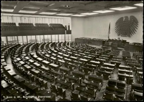 Ansichtskarte Bonn Bundeshaus - Plenarsaal 1969