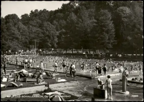 Ansichtskarte Bad Schallerbach Strandbad Freibad Schwimmbad 1968