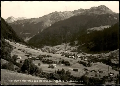 Ansichtskarte Gaschurn Panorama-Umlandansicht gegen Hochmaderer 1959