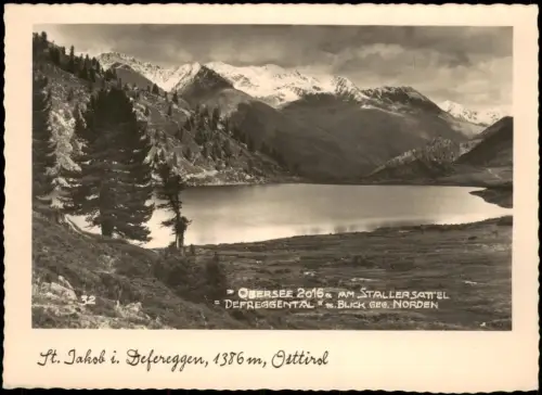 .Tirol Österreich Tirol St. Jakob i. Defereggen, Obersee Defreggental 1933