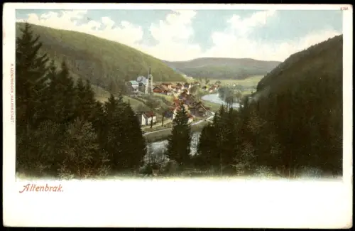 Ansichtskarte Altenbrak Stadtteilansicht Bodetal Harz 1900