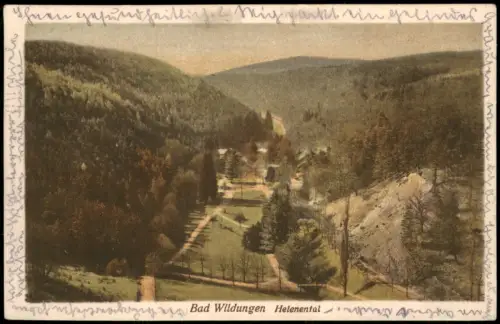 Ansichtskarte Bad Wildungen Helenental colorierte Ansichtskarte 1925