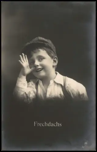 Ansichtskarte  Kinder Künstlerkarte Junge Fotokunst Frechdachs 1914