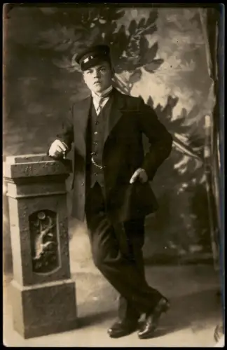 Ansichtskarte  Studentika Student Atelierfoto Lehmann Reeperbahn 1918