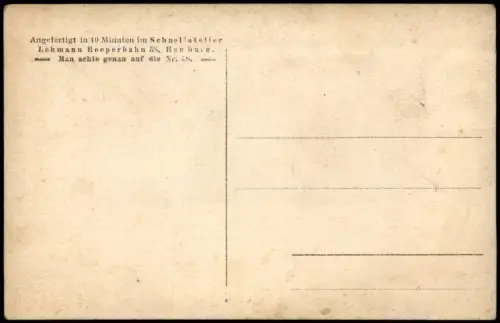 Ansichtskarte  Studentika Student Atelierfoto Lehmann Reeperbahn 1918