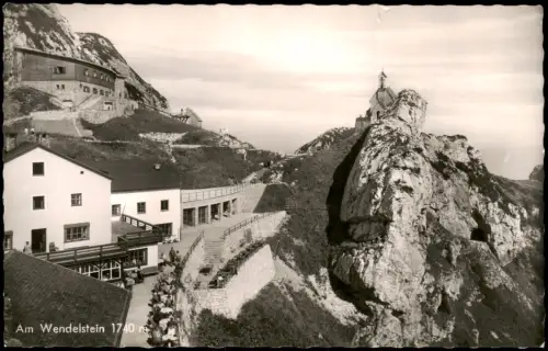 Ansichtskarte Bayrischzell Wendelstein und Wendelsteinhaus - Fotokarte 1965