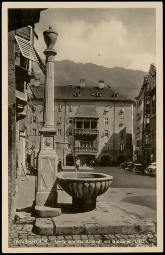 Ansichtskarte Innsbruck Motiv aus der Altstadt mit Goldenem Dachl. 1934
