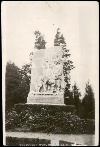 Postkaart Coevorden Monument Denkmal 1924