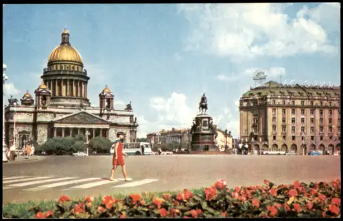 Sankt Petersburg Leningrad Санкт-Петербург Isaaksplatz 1970