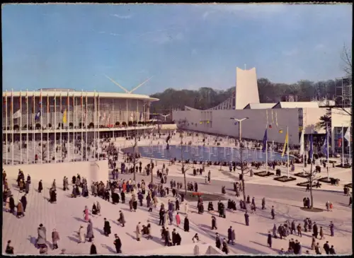 Brüssel Bruxelles Les Pavillons des U.S.A.  EXPO Ausstellung USA Pavillon 1958