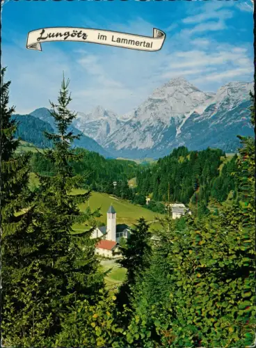 Ansichtskarte Lungötz Panorama Lungötz im Lammertal 1975