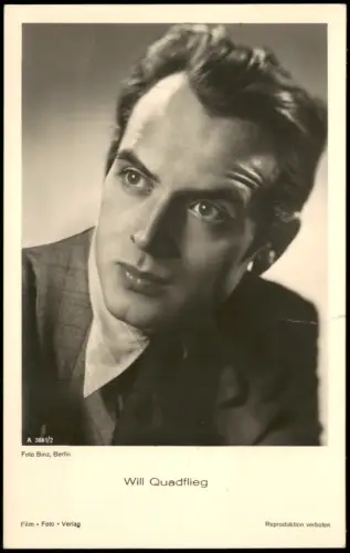 Ansichtskarte  Film Fernsehen Theater - Schauspieler Will Quadflieg 1956