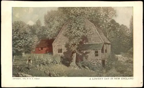 .USA United States of America USA A lowery day in New England Stimmungsbild 1904