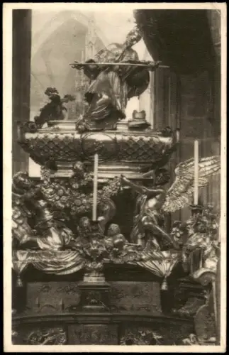 Postcard Prag Praha Náhrobek sv. Jana Nepomuckého 1948