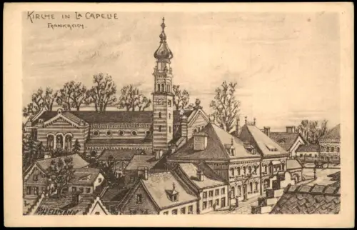 CPA La Capelle Kirche in La Capelle 1915