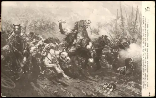 Kavallerieattacke des 3. Kürassier-Regiments bei Elsasshausen 1911