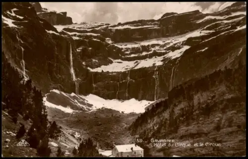 CPA Gavarnie L'Hôtel du Cirque et le Cirque de Gavarnie 1940