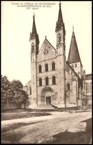 Saint-Martin-de-Boscherville Portal der Abtei Saint-Georges-de-Boscherville 1920