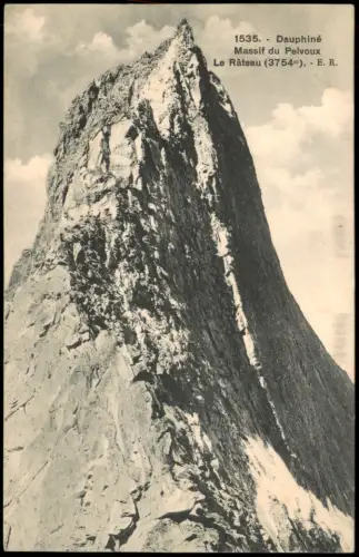CPA Dauphiné Gipfelansicht Le Râteau im Pelvoux-Massiv 1910