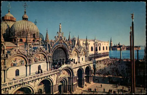 Cartolina Venedig Venezia Markusdom Basilica di San Marco 1968