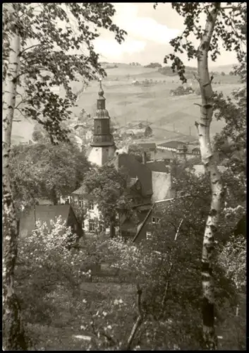 Seiffen Panorama-Ansicht Erzgebirge Blick zur Rundkirche zur DDR-Zeit 1972