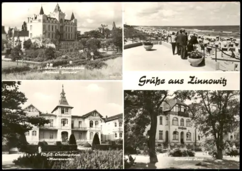 Zinnowitz Strand, FDGB-Ferienheim Meereswarte, IG-Wismut-Erholungsheim 1973