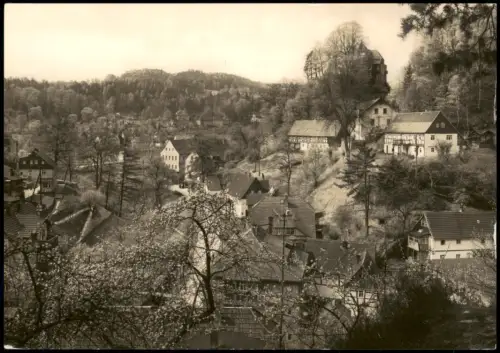 Ansichtskarte Rathen Ortsansicht, Rauenstein zur DDR-Zeit 1969