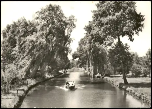 Ansichtskarte Groß Köris Umland-Ansicht Partie am Kanal zur DDR-Zeit 1982