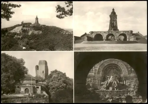 Rottleben (Thüringen) Der Kyffhäuser DDR Mehrbildkarte 4 Ansichten 1970